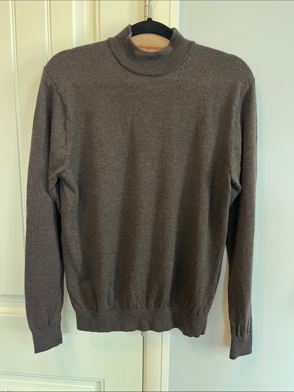 Per Uomo Classic Merino Mock Neck Sweater M
